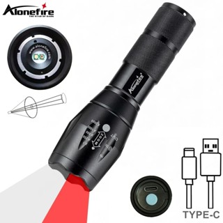 Alonefire G700-C 2 in 1 Zoomable สีแดง/สีเขียว/สีฟ้าสีขาวไฟฉ…