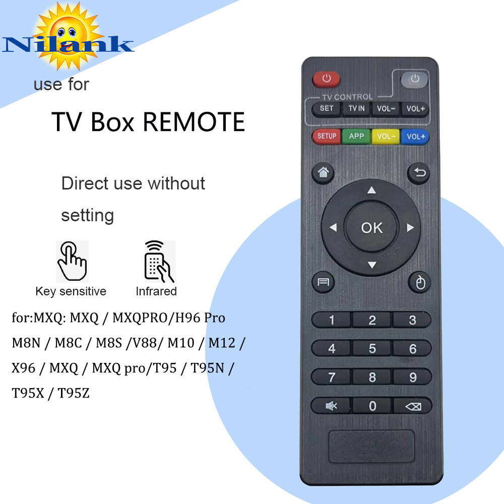 MXQ รีโมตคอนโทรลกล่องทีวี Android แบบเปลี่ยน สําหรับ MXQ pro 4K T95M T95N T95X MX9 H96 X96 H96 pro+ 