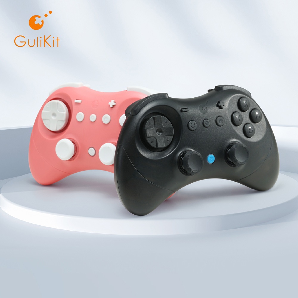 GuliKit Elves 2 ตัวควบคุมเกมบลูทูธสําหรับ Switch/Switch 2,Windows,iOS & Android, Anti-Drift Hall Eff