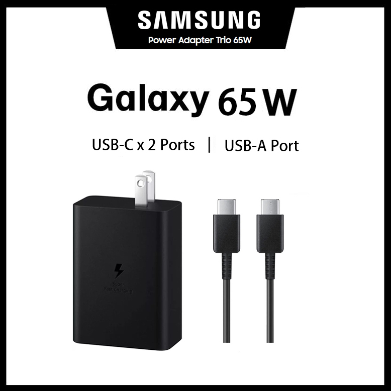 รับประกัน 1 ปีใช้ได้กับ Galaxy Fast Charging 65W Charger Set เข้ากันได้กับ Galaxy Fast Charger Type C Type C Type C สายชาร์จ