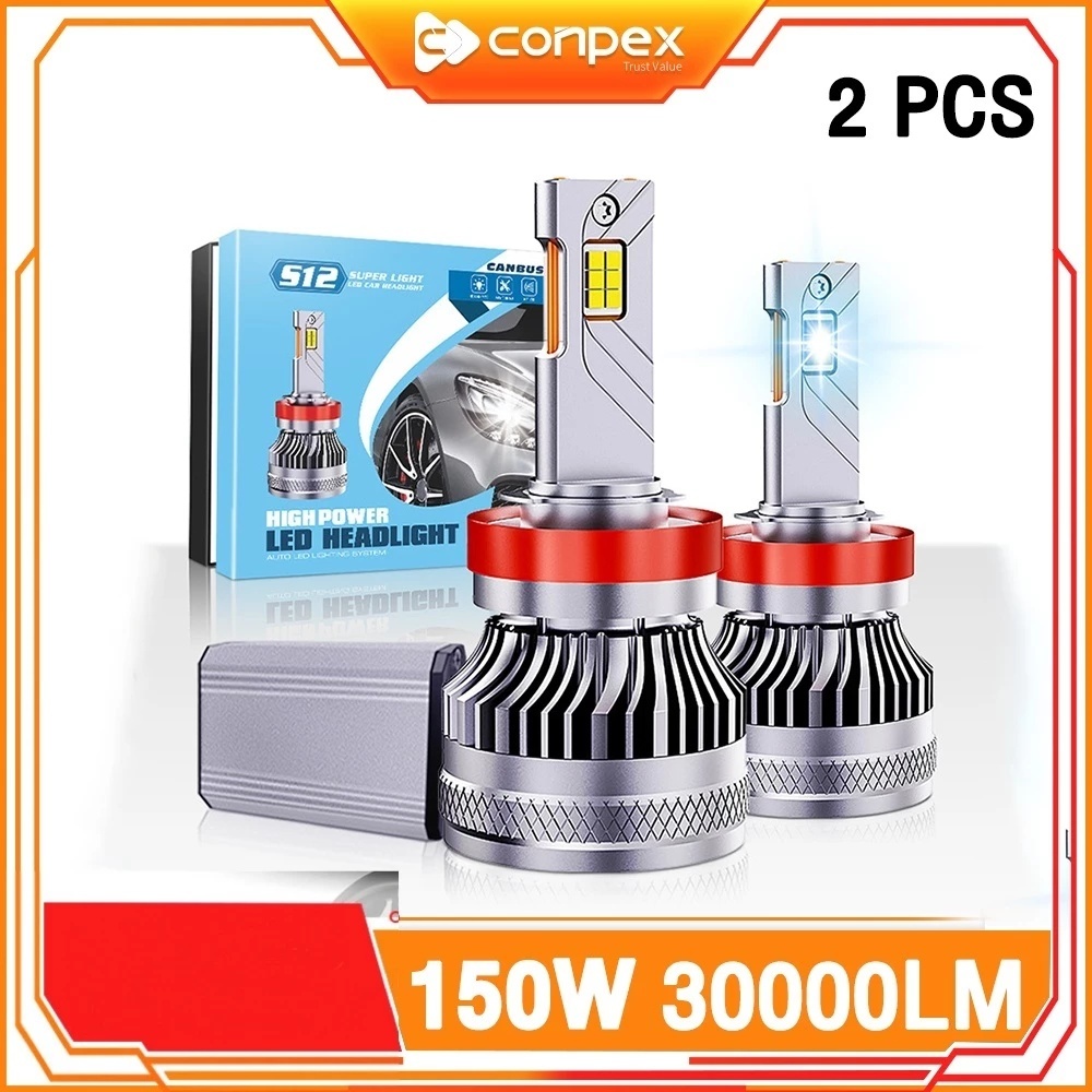 CONPEX S12 150W 30000LM ไฟหน้า Led สําหรับ 9005/9006/9007/9012/H1/H3/H4/H7/H11/H13