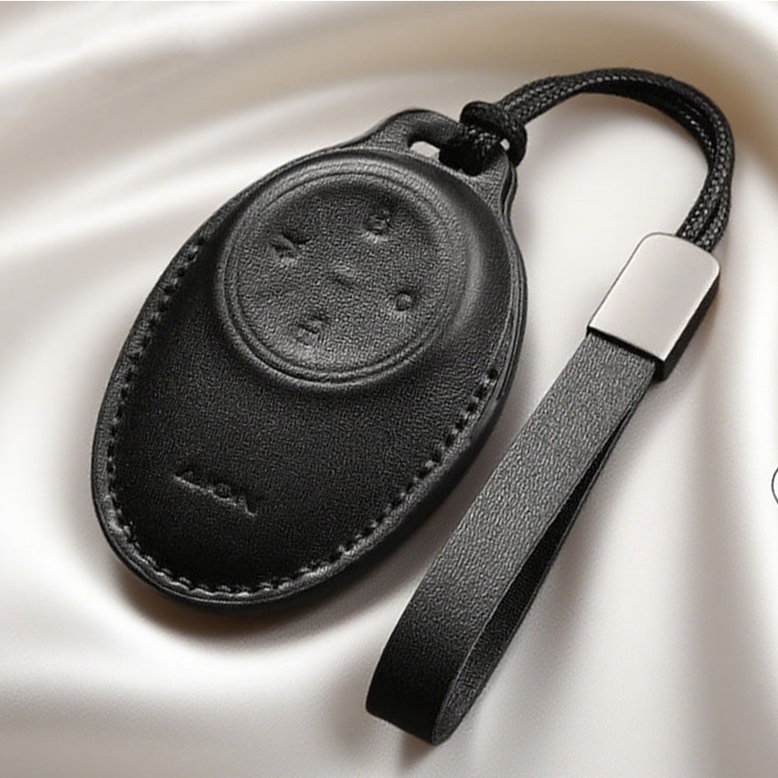 สไตล์เมชา เคสกุญแจรีโมทรถ AION V, AION UT รุ่น Classic ปลอกกุญแจหนัง