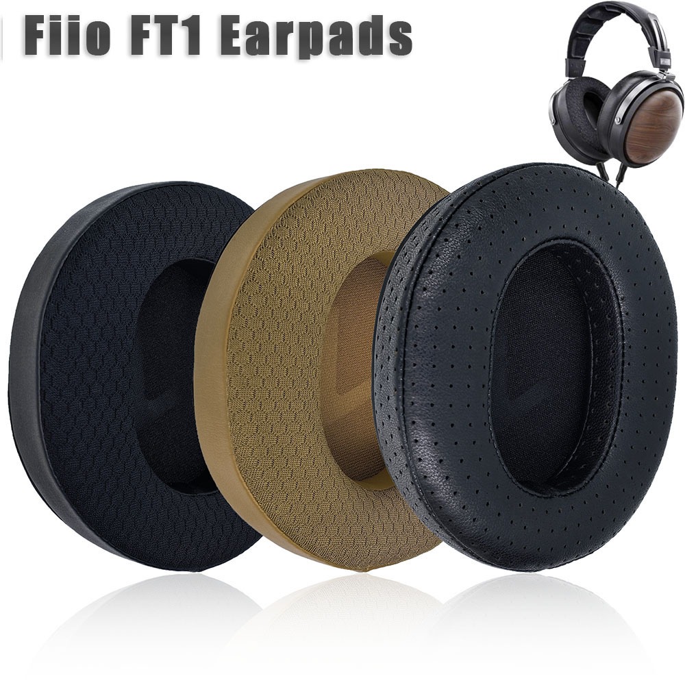 เปลี่ยนแผ่นรองหูฟังสําหรับ Fiio FT1 หูฟังฤดูร้อนที่ทันสมัยและเย็น Earmuffs High end Breathable Sheepskin Ear Pads