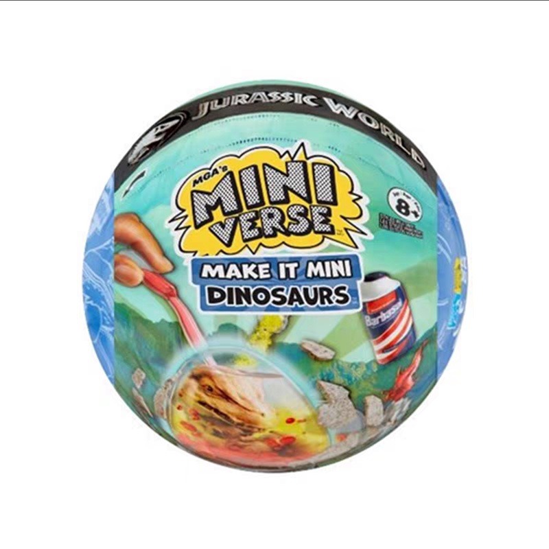 Miniverse ของ MGA Make It Mini Dinosaurs Jurassic World มาพร้อม 1 คัดลอกไดโนเสาร์ขนาดเล็ก, บรรจุภัณฑ