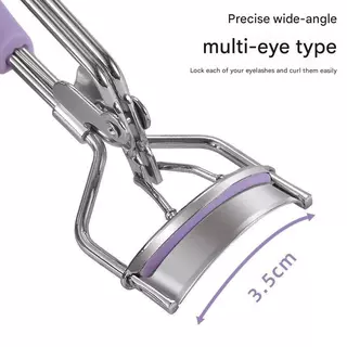 Eyelash Curler เครื่องมือแต่งหน้าตาทนทาน Lashes Lifting Curling Set Eyelash Curler Non-Slip Handle แบบพกพาทนทานธรรมชาติ Curling รูปร่างกว้าง Handle Curler สแตนเลส