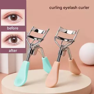Eyelash Curler เครื่องมือแต่งหน้าตาทนทาน Lashes Lifting Curling Set Eyelash Curler Non-Slip Handle แบบพกพาทนทานธรรมชาติ Curling รูปร่างกว้าง Handle Curler สแตนเลส