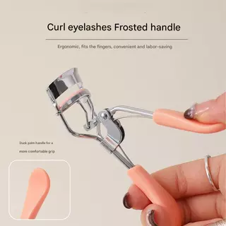 Eyelash Curler เครื่องมือแต่งหน้าตาทนทาน Lashes Lifting Curling Set Eyelash Curler Non-Slip Handle แบบพกพาทนทานธรรมชาติ Curling รูปร่างกว้าง Handle Curler สแตนเลส