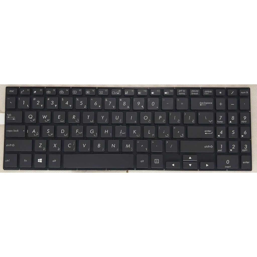 รูปแบบสองภาษาสําหรับ ASUS UX561 UX561U V4100 UX561UA UX561UN UX561UD Q535UD Q505UA Q525UA แป้นพิมพ์แ