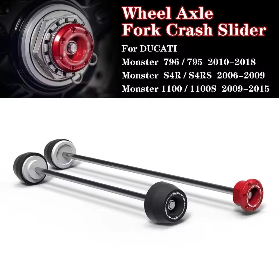 สําหรับ Ducati Monster 796 795 S4R S4RS 1100 1100S 1100 EVO รถจักรยานยนต์ด้านหน้าด้านหลังล้อเพลาส้อม
