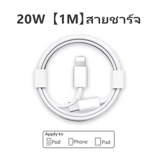 [รับประกัน 1 ปี] PD 20W/30W หัวชาร์จคุณภาพสูง สายชาร์จ1m/2m รองรับ i7-15promax ชาร์จเร็ว