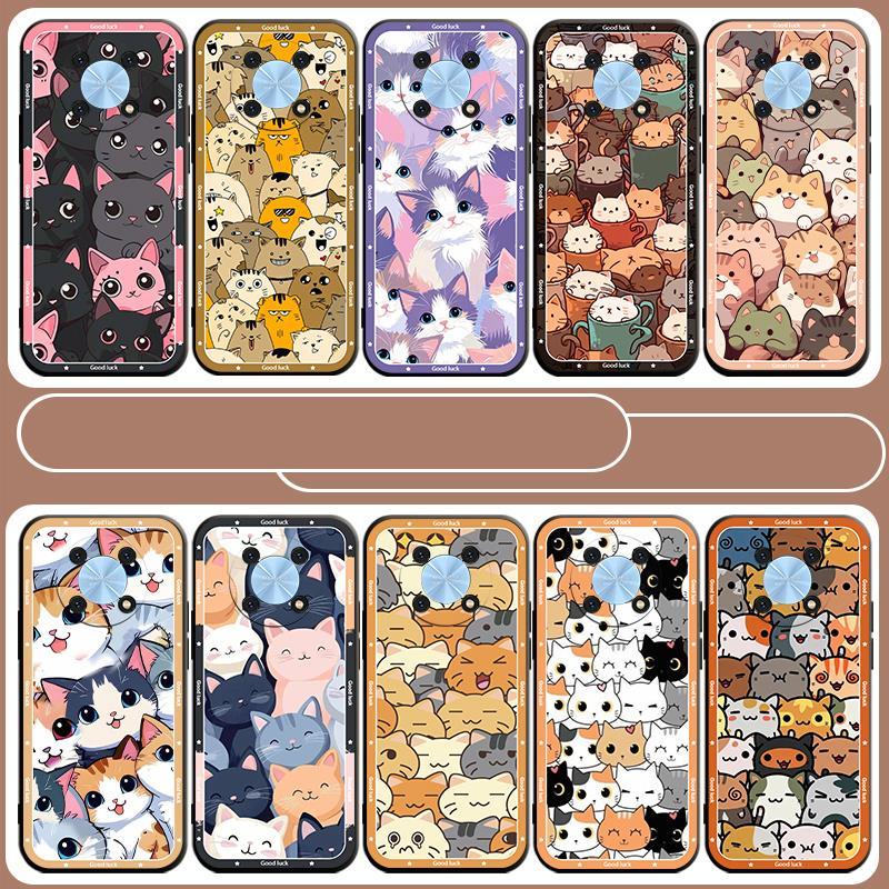 สําหรับ huawei nova 12 12I 12S 13 13I 8i Y61 Y70 Y71 Y72 Y90 PRO SE Good luck cat TPU Matte Case Sof
