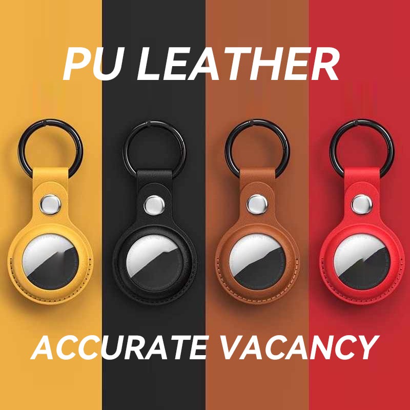 ที่ใส่เคส Airtag หนังพรีเมี่ยม | ฝาครอบพวงกุญแจ Airtag | วนซ้ํา Airtag สําหรับ Apple Airtag