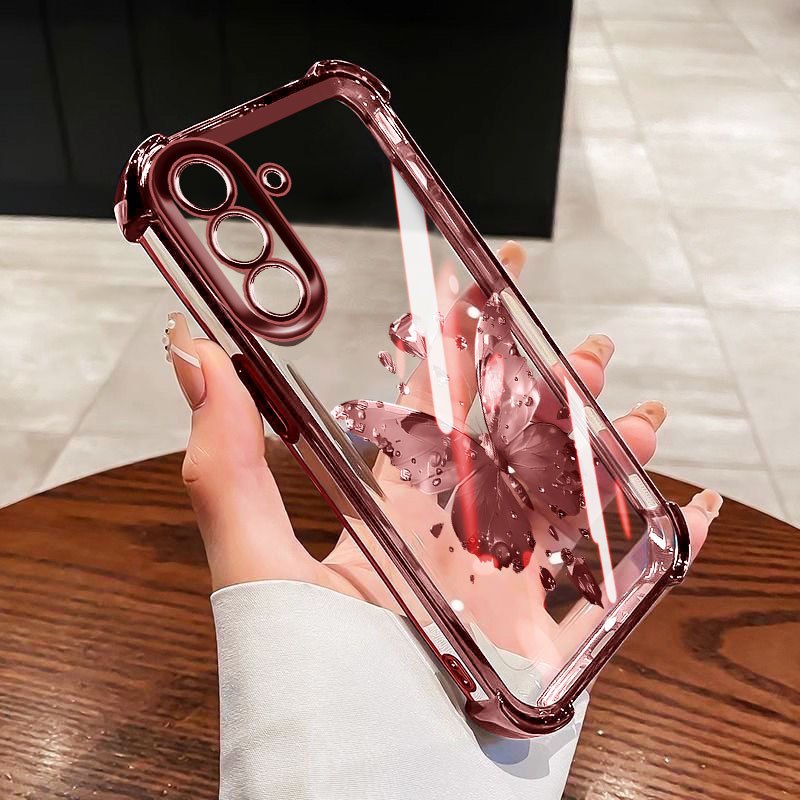 SAMSUNG YBDปลอกสําหรับSamsung Galaxy A56 A36 A26 A34 A35 A54 A55 A24 A25 A37 A57 5G Hollowed Out Bow Tie Anti Fall Drop Fullป้องกันปกหลัง