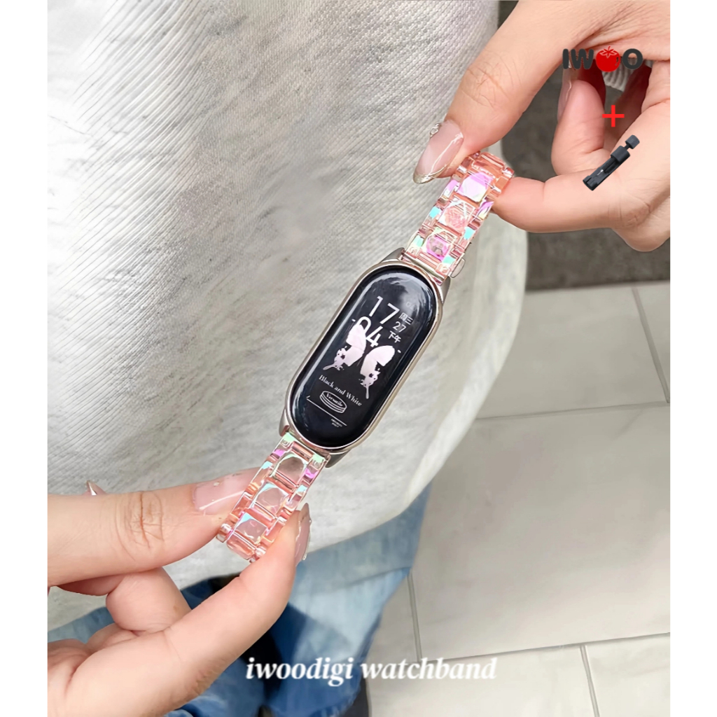 สําหรับ Xiaomi/mi band 10/mi band 9/mi band 8/nfc/Ceramic-nova 防水士表带
