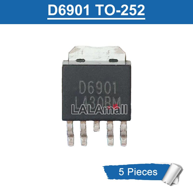 5pcs D6901 FKD6901 TO-252-4L SMD 60V N + P-channel MOSFET ทรานซิสเตอร์ใหม่เดิม