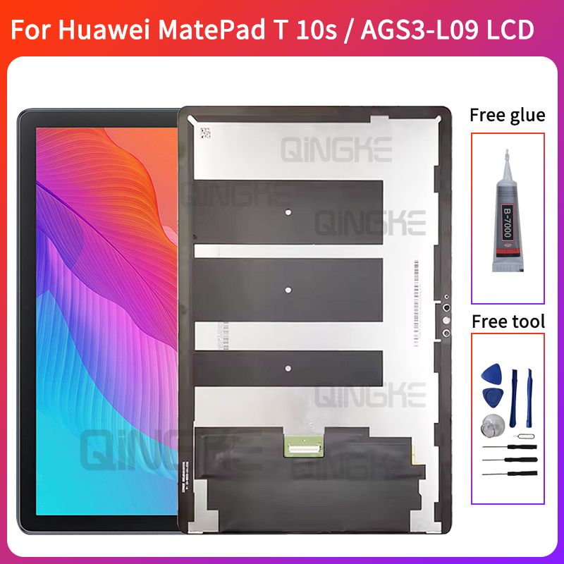 สําหรับ Huawei MatePad T10s LCD AGS3-L09 AGS3-W09 จอแสดงผลใหม่ Touch Screen Digitizer Assembly เปลี่