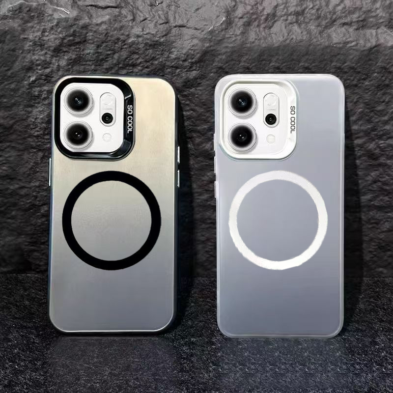 เหมาะสําหรับ OPPO Reno 14F 14 13F 13 5G เคสโทรศัพท์ OPPO Reno 14 13 Pro 5G เคสโทรศัพท์แม่เหล็ก Simple Men Soft Hard ด้านข้างปกหลัง