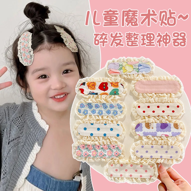 สติกเกอร์ผมลายดอกไม้น่ารักสำหรับเด็ก สไตล์หวานๆ เหมาะสำหรับทารกและเด็กเล็ก