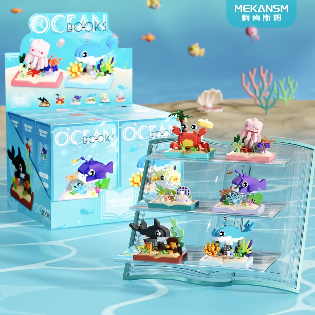 Dolphin 3D Marine Biology Series Building Block ของเล่นของขวัญ