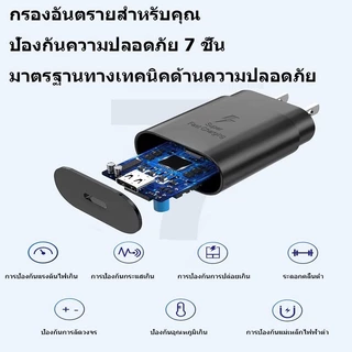 PURETIME ss ชาร์จเร็วสุด ชุดชาร์จ หัวชาร์จเร็วซัมซุงของ PD 25w 3A สายเร็ว Type C to Type C รองรับ การด่วนพิเศษ