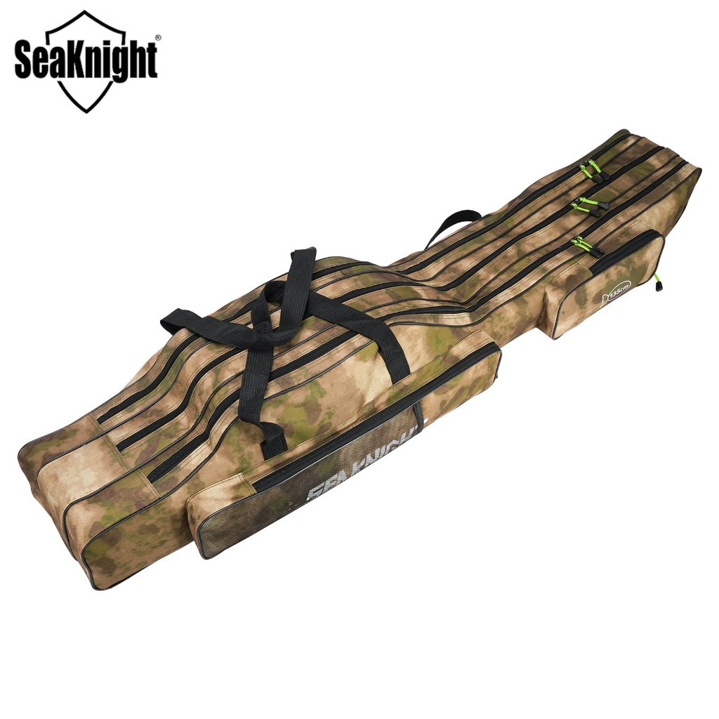 Seaknight กระเป๋าพับได้สำหรับเบ็ดตกปลา พกพาสะดวก ขนาด 135 ซม. และ 150 ซม.
