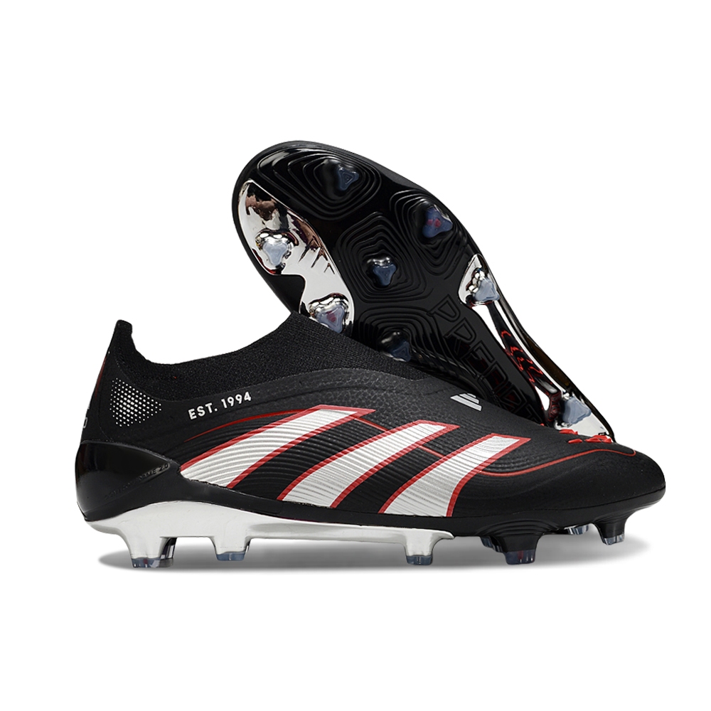 Predator Precision+ 25th Anniversary Edition FG Laceless ขนาด 39-45 รองเท้าฟุตบอลกลางแจ้ง A25828