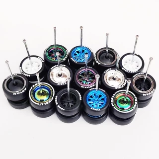 1/64 Mini รถล้อ 11 มม.ยาง Tyres 1:64 รุ่นรถยนต์ขอบกระจก Claw สูตรหรือกลีบ Leaf Shape สําหรับล้อร้อน/Matchbox/Domeka