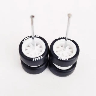 1/64 Mini รถล้อ 11 มม.ยาง Tyres 1:64 รุ่นรถยนต์ขอบกระจก Claw สูตรหรือกลีบ Leaf Shape สําหรับล้อร้อน/Matchbox/Domeka