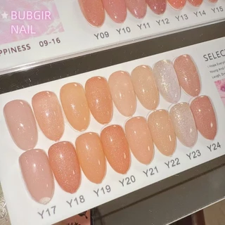 พร้อมส่ง✨ YANXZ 24 สี สีเจลไซรัปกริตเตอร์แฟลช สีโทนชมพู Ice Peach 24 สี แถม ชาร์ทสี ฟรี