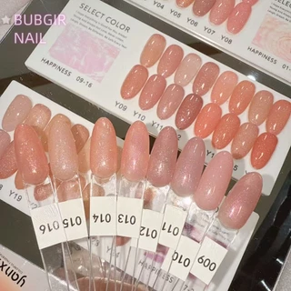 พร้อมส่ง✨ YANXZ 24 สี สีเจลไซรัปกริตเตอร์แฟลช สีโทนชมพู Ice Peach 24 สี แถม ชาร์ทสี ฟรี