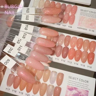 พร้อมส่ง✨ YANXZ 24 สี สีเจลไซรัปกริตเตอร์แฟลช สีโทนชมพู Ice Peach 24 สี แถม ชาร์ทสี ฟรี