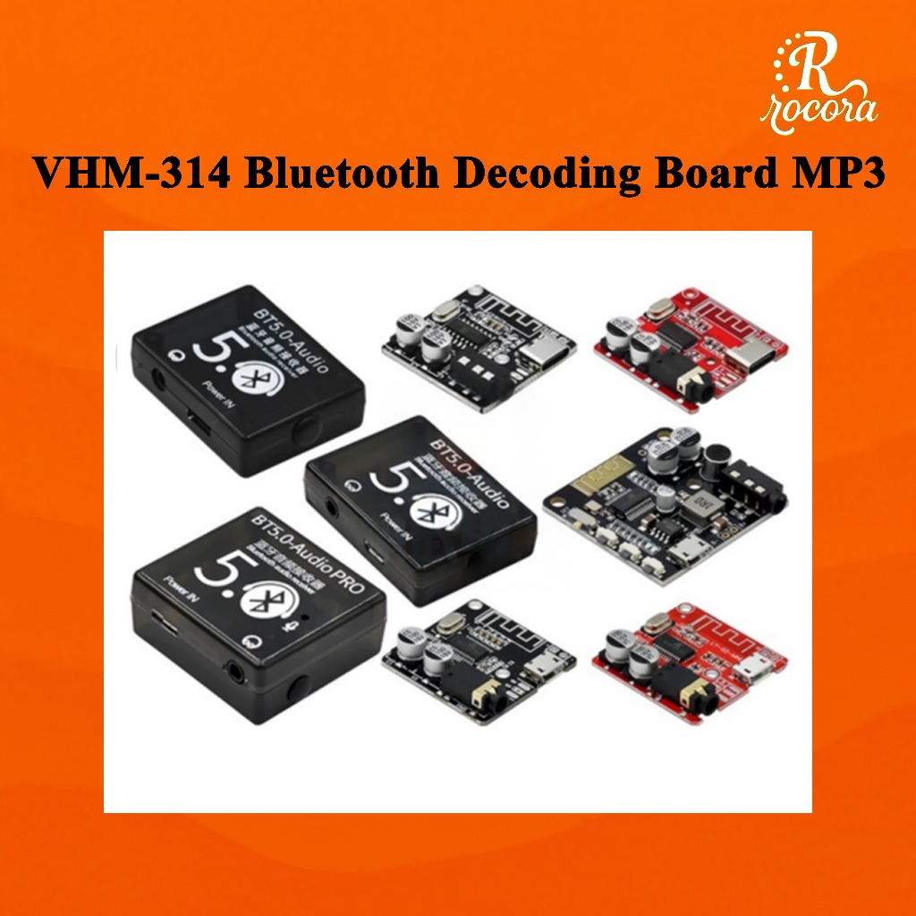 VHM-314 บอร์ดถอดรหัสเสียง Bluetooth MP3 สำหรับรถยนต์ ลำโพง DIY รองรับ Bluetooth 4.1/5.0