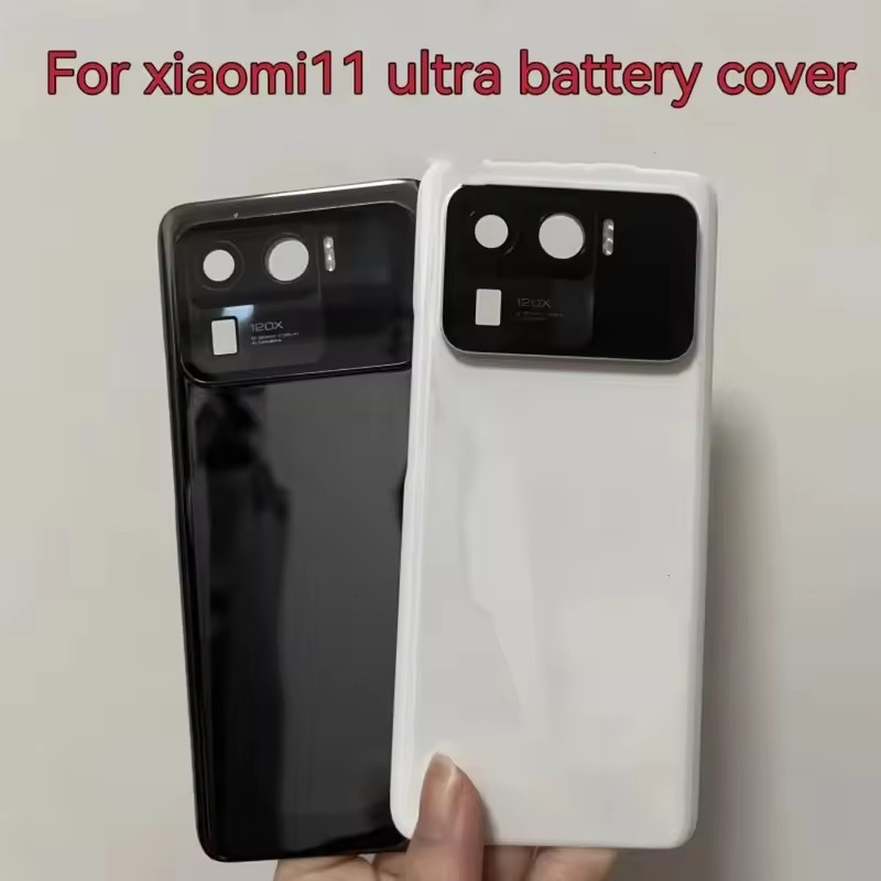 ฝาครอบแบตเตอรี่ด้านหลังต้นฉบับสําหรับ Xiaomi Mi 11 Ultra ด้านหลังประตูโทรศัพท์เปลี่ยน M2102K1G M2102