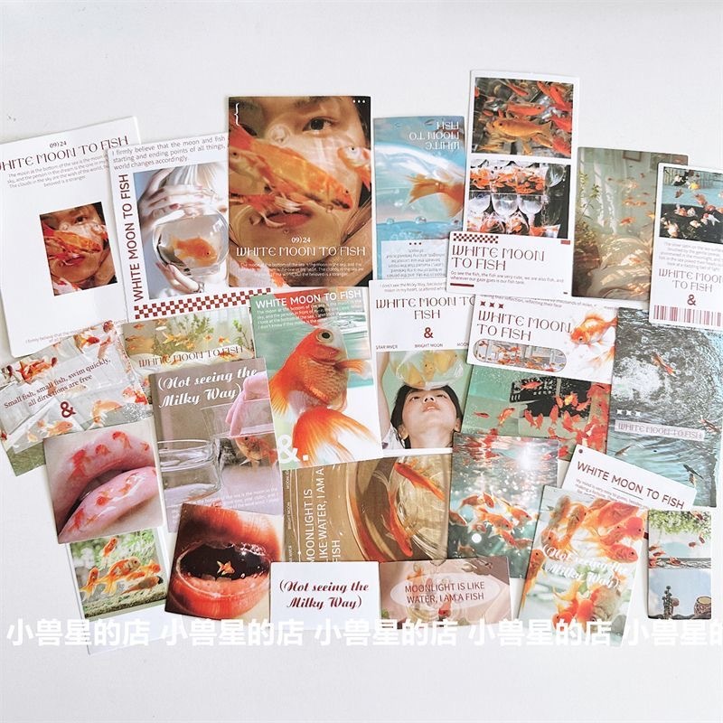 25แผ่นในฝันปลาทองสติ๊กเกอร์แพ็คทําเองคู่มือวัสดุสติกเกอร์ปิดผนึกสติกเกอร์กันน้ําถ้วยน้ําเคสโทรศัพท์ตกแต่งสติกเกอร์ - รูปที่ 5