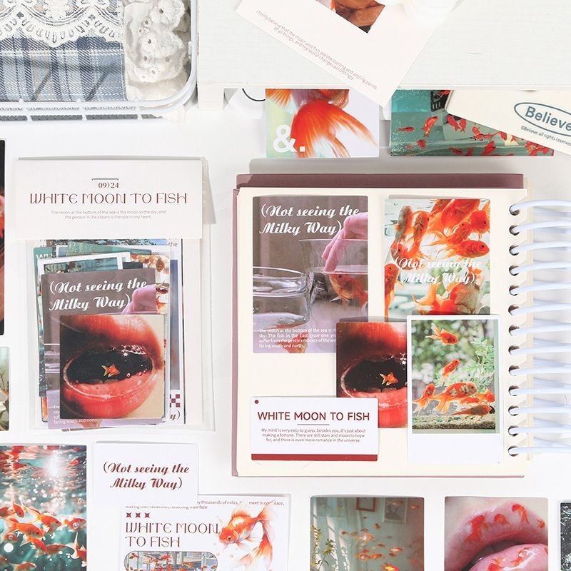 25แผ่นในฝันปลาทองสติ๊กเกอร์แพ็คทําเองคู่มือวัสดุสติกเกอร์ปิดผนึกสติกเกอร์กันน้ําถ้วยน้ําเคสโทรศัพท์ตกแต่งสติกเกอร์ - รูปที่ 2