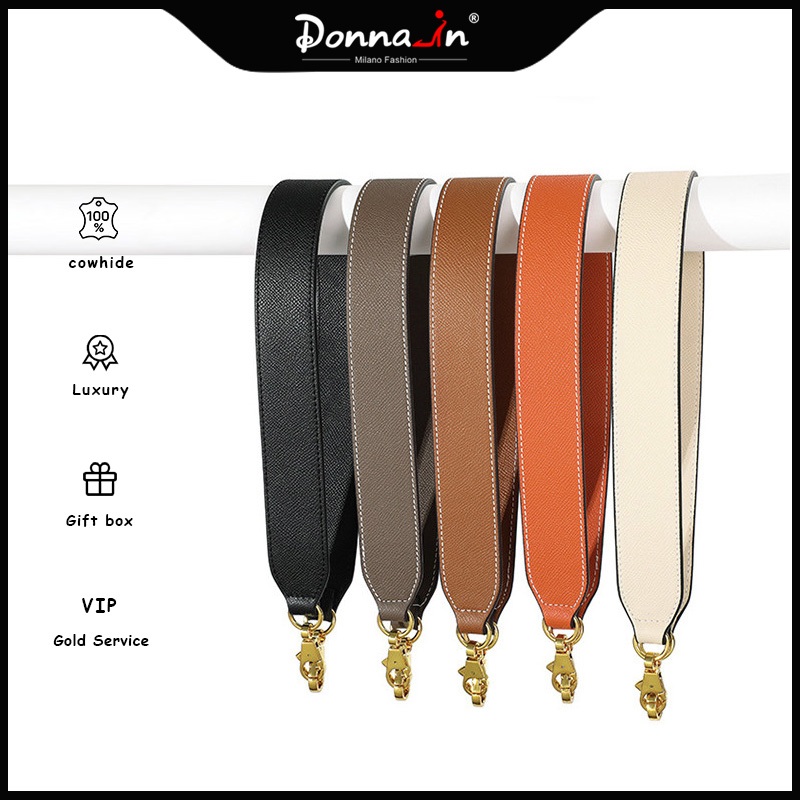 Donnain สายสะพายกระเป๋า หนังแท้ แฮนด์เมด คุณภาพสูง แบบเปลี่ยน สําหรับกระเป๋าถือ กระเป๋าสะพายไหล่