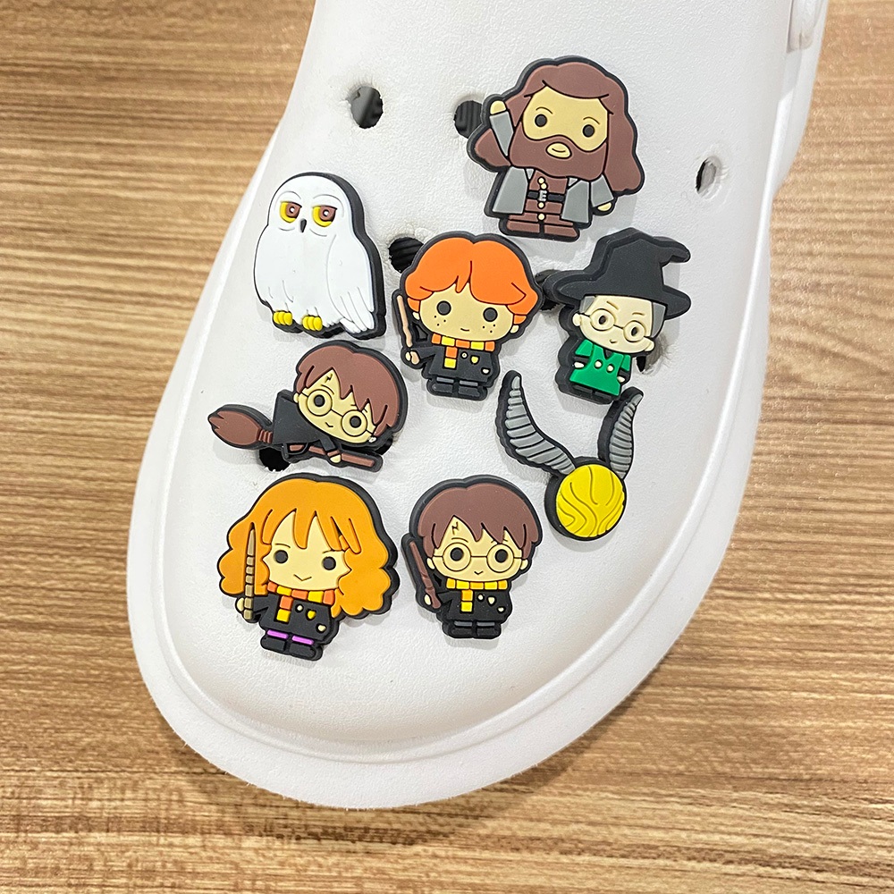 MEIDJ รองเท้า Charm พิมพ์ลายการ์ตูนหมี ผีเสืьอและอาหารสัตว์ ทำจากวัสดุ PVC พร้อมปุ่ม ราคา ถูกที่สุด ดีลบีเคเค แกลเลอรีภาพที่ 5