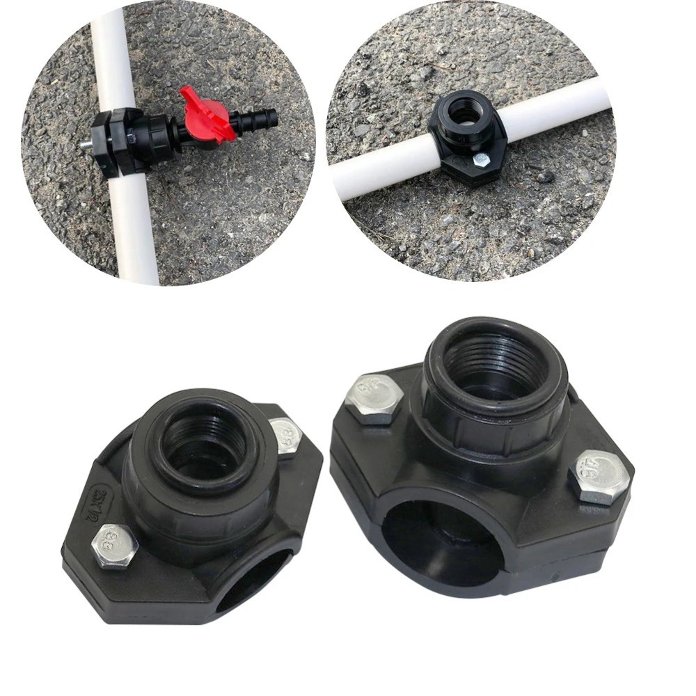 1/2 "3/4" ท่อข้อต่อคงที่ DN32/25 ท่อหนีบการเกษตรประหยัดน้ําชลประทานซ่อมท่อน้ํา