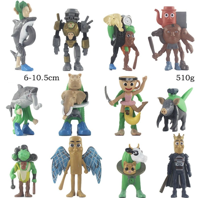 ของเล่น Brainrot ชุด Tung Tung Sahur Action Figure Trralero Tralala Bombardino Crocodilo ตกแต่งรุ่น - รูปที่ 2