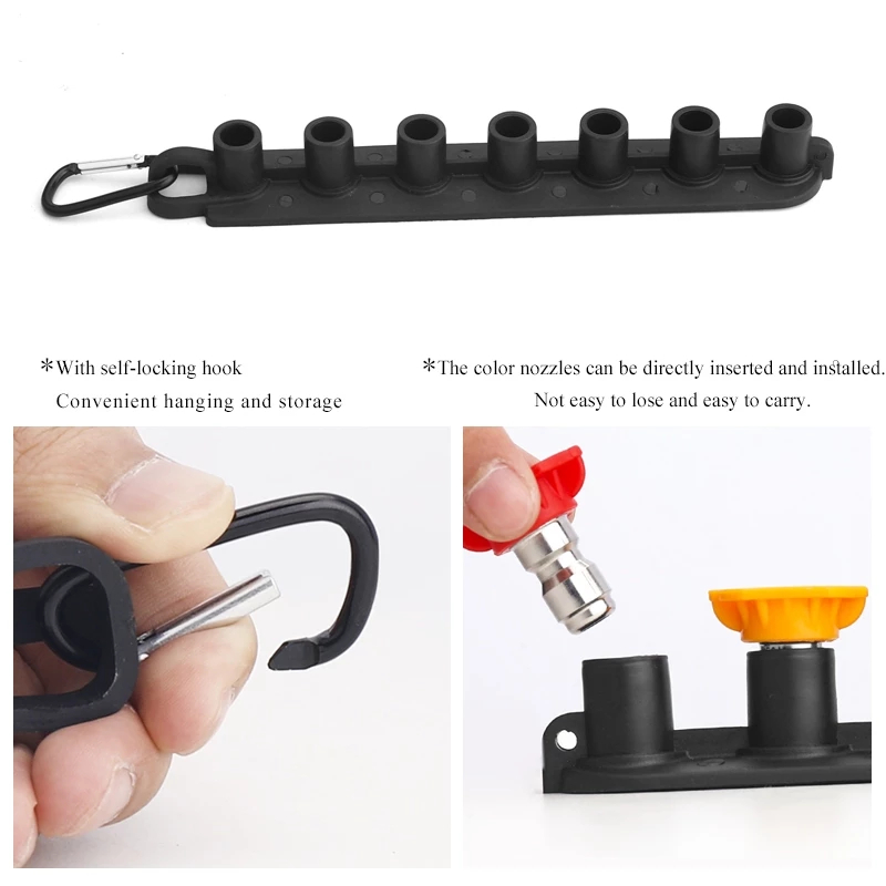 อุปกรณ์ล้างรถล้างหัวฉีดสเปรย์ผู้ถือแรงดันสูงทําความสะอาดรถล้างปืนสเปรย์หัวฉีดผู้ถือด้วยหัวฉีด - รูปที่ 2