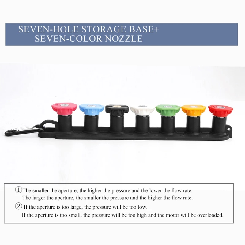 อุปกรณ์ล้างรถล้างหัวฉีดสเปรย์ผู้ถือแรงดันสูงทําความสะอาดรถล้างปืนสเปรย์หัวฉีดผู้ถือด้วยหัวฉีด - รูปที่ 6