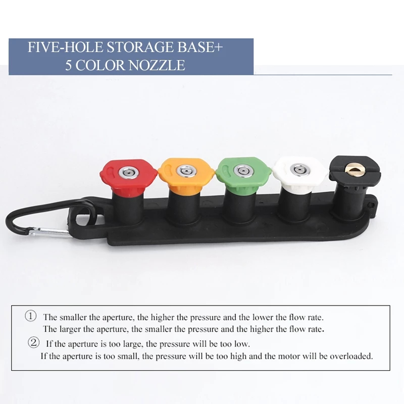 อุปกรณ์ล้างรถล้างหัวฉีดสเปรย์ผู้ถือแรงดันสูงทําความสะอาดรถล้างปืนสเปรย์หัวฉีดผู้ถือด้วยหัวฉีด - รูปที่ 5