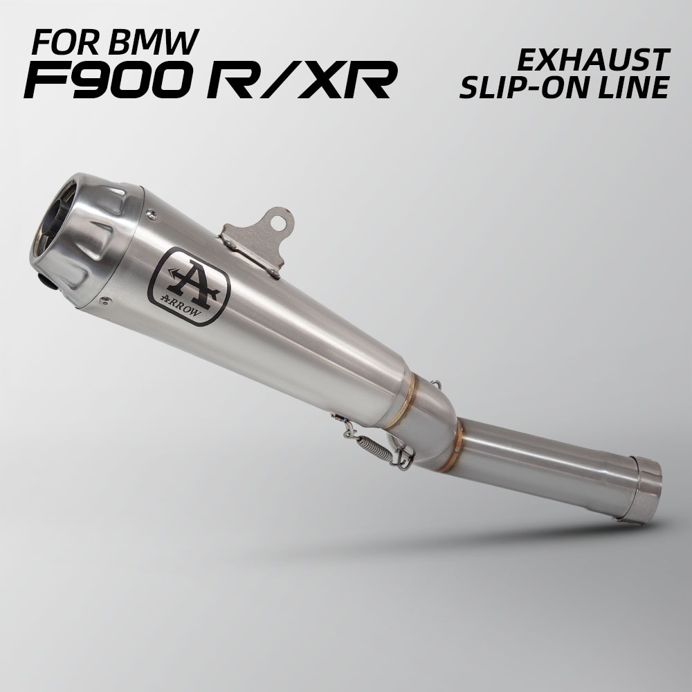 สําหรับ BMW F900 F900R F900XR 2020-2024 รถจักรยานยนต์ Slip บนสายไอเสียท่อกลาง ARROW Muffler พร้อม DB