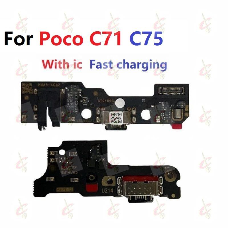 พร้อม ic แท่นชาร์จสําหรับ Poco C71 C75 4G 5G