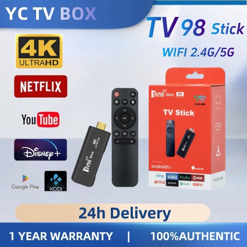 Smart TV98 Rockchip 3228A Android 12 2.4G/5GWIFI 8GB + 128GB Mini TV + ช่องท้องถิ่น