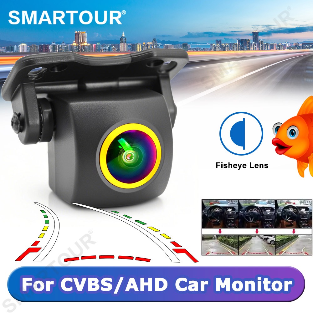 4K AHD 1080P Fisheye กล้องสํารองอัจฉริยะแบบไดนามิก Trajectory ระบบที่จอดรถย้อนกลับสําหรับรถยนต์