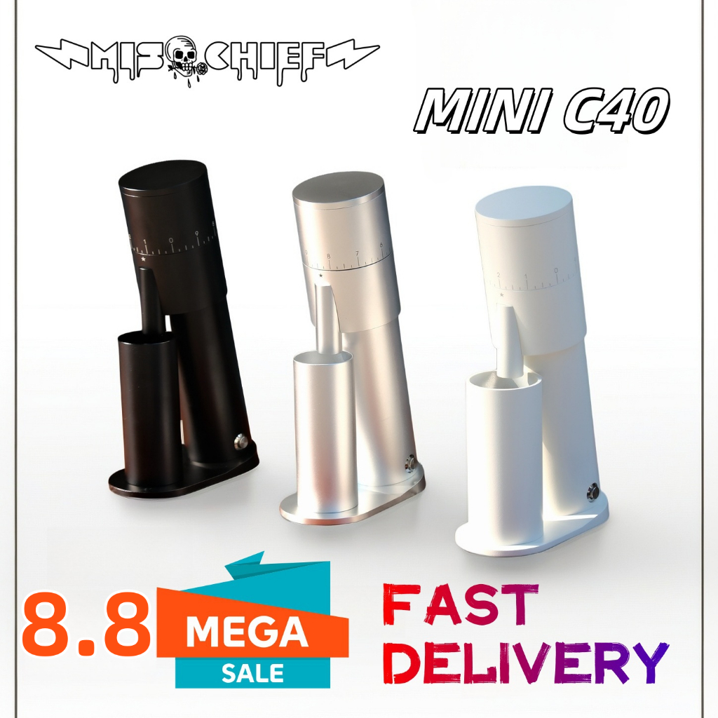 Mischief เครื่องบดกาแฟไฟฟ้า ขนาดเล็ก ปรับได้ C40 องศา ไร้แยม สําหรับบดถั่ว