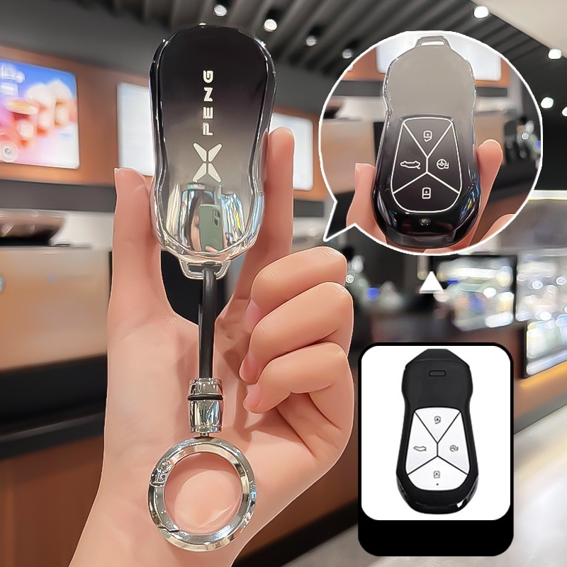 [สต๊อกพร้อม]เคสกุญแจรถสําหรับ XPeng x9 x9pro G6 G9 P5 P7 G3i Gradient TPU สไตล์เรียบง่ายอุปกรณ์ตกแต่