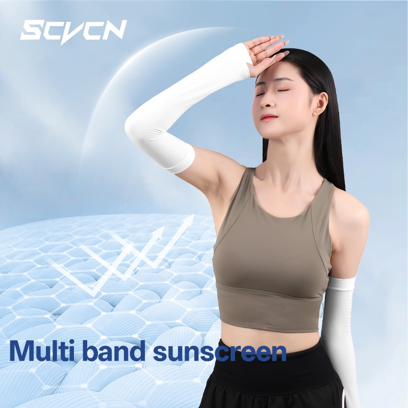 ปลอกแขน UPF50+ ป้องกันรังสียูวี สบายเหมือนน้ำแข็ง สำหรับทั้งผู้ชายและผู้หญิง - รูปที่ 5