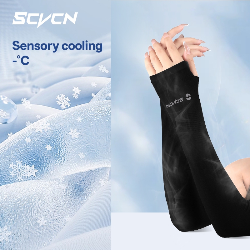 ปลอกแขน UPF50+ ป้องกันรังสียูวี สบายเหมือนน้ำแข็ง สำหรับทั้งผู้ชายและผู้หญิง - รูปที่ 4